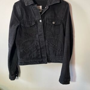 Women's Black Denim Jacket